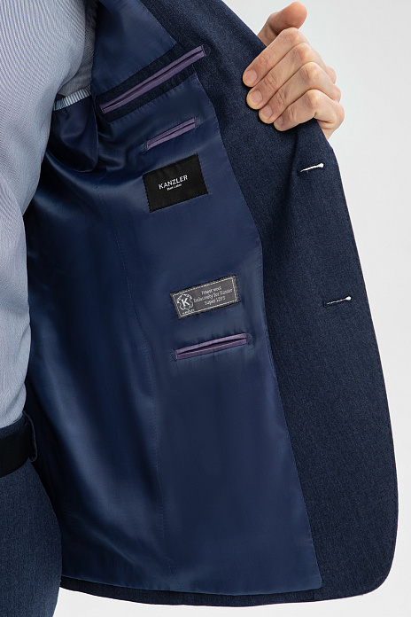 Пиджак из шерсти, устойчивой к сминанию, цвет Синий