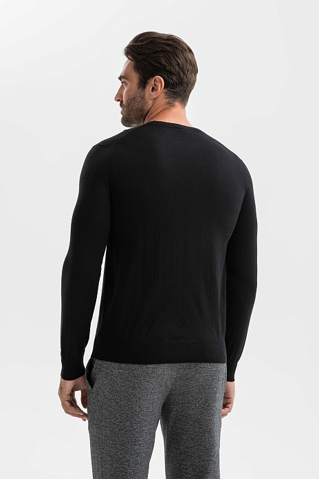 Джемпер из шерсти, цвет Черный