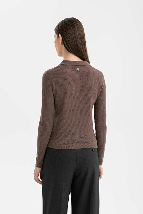 Кардиган из шерсти и кашемира, цвет Мокко