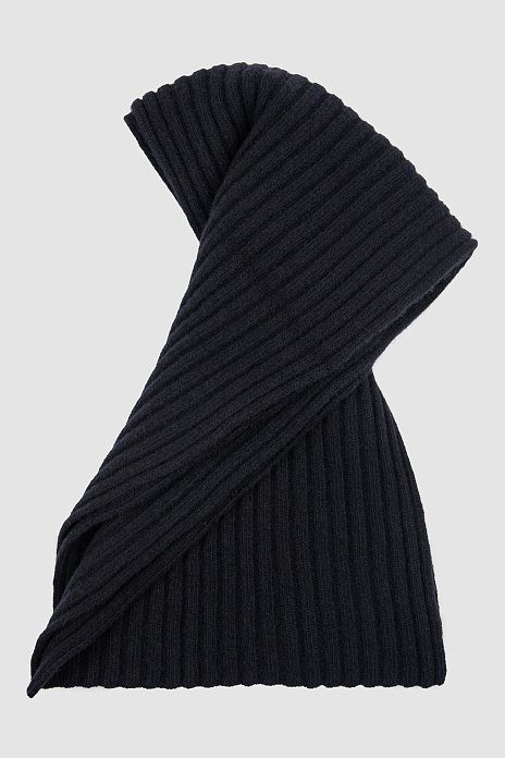 Шарф из шерсти, цвет Черный