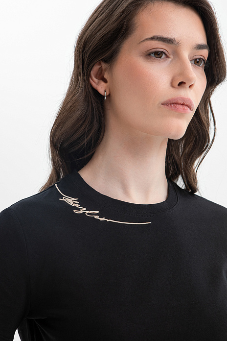 Футболка из хлопка, цвет Черный