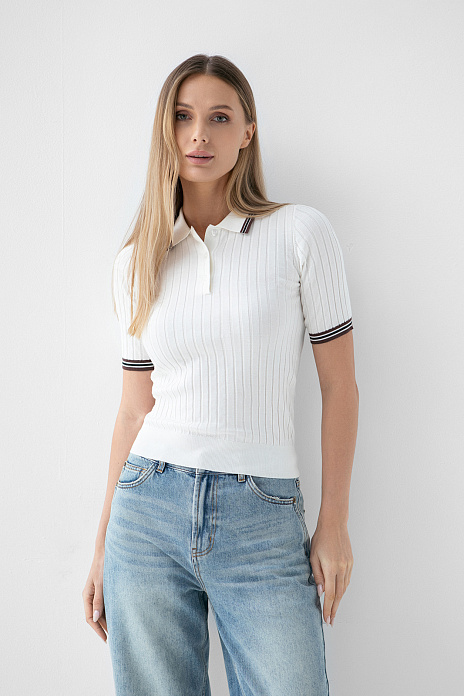 Поло из хлопка, цвет Белый