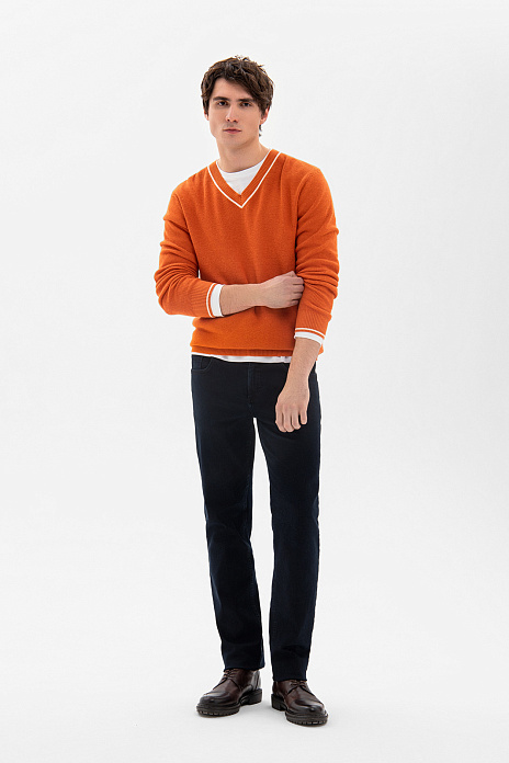 Джинсы свободного силуэта, цвет Синий темный