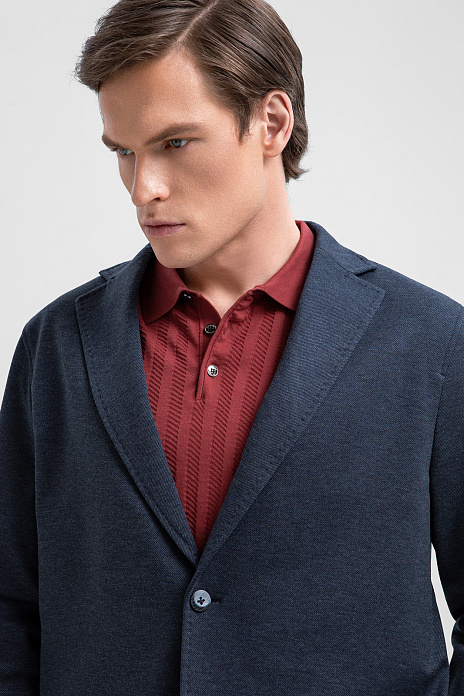 Пиджак однобортный, цвет Синий темный