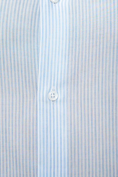 Сорочка из итальянской хлопковой ткани Carlo Bassetti, цвет Голубой светлый