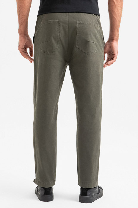 Брюки из хлопка, цвет Хаки