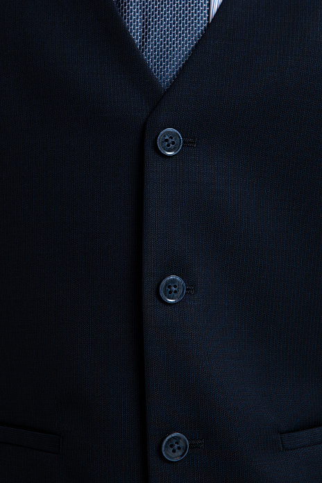 Жилет из шерсти, цвет Синий темный