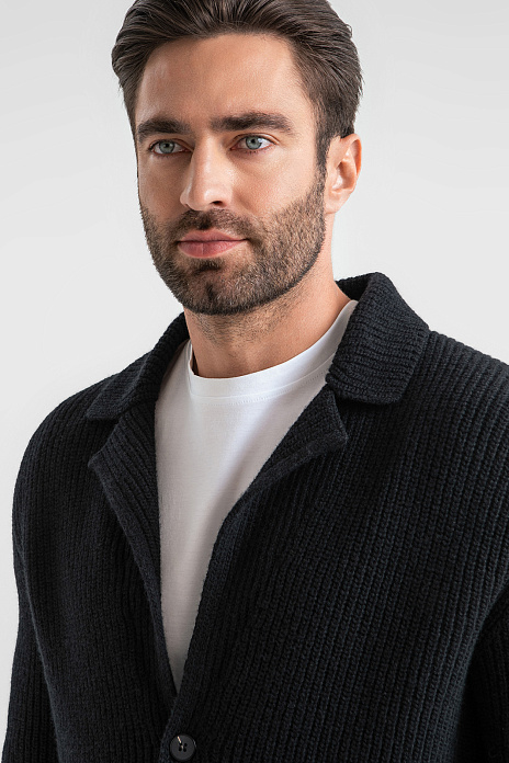 Кардиган из шерсти, цвет Черный