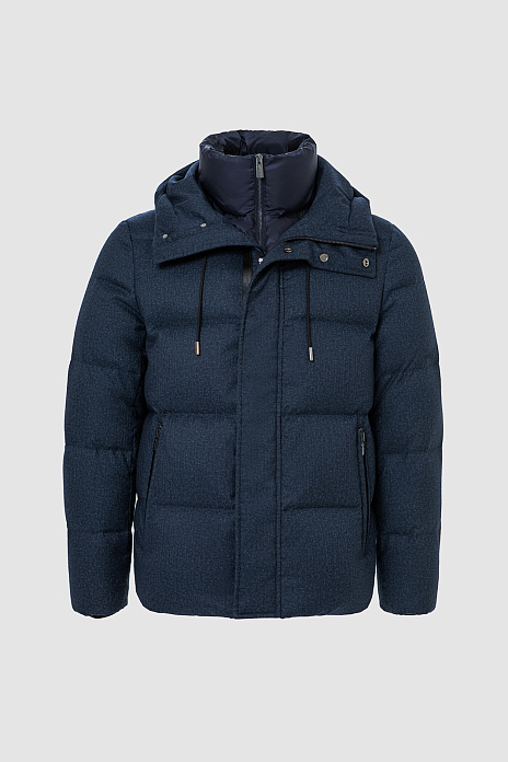 Пуховик с водоотталкивающей обработкой, цвет Синий темный