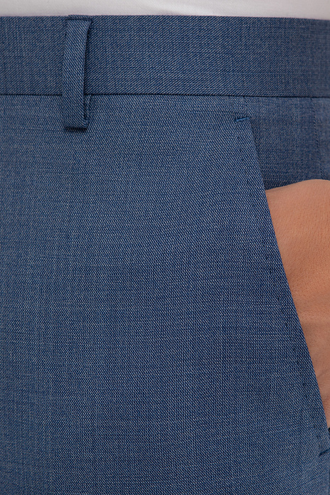 Брюки из шерсти с водоотталкивающей обработкой, устойчивые к загрязнениям, цвет Синий темный