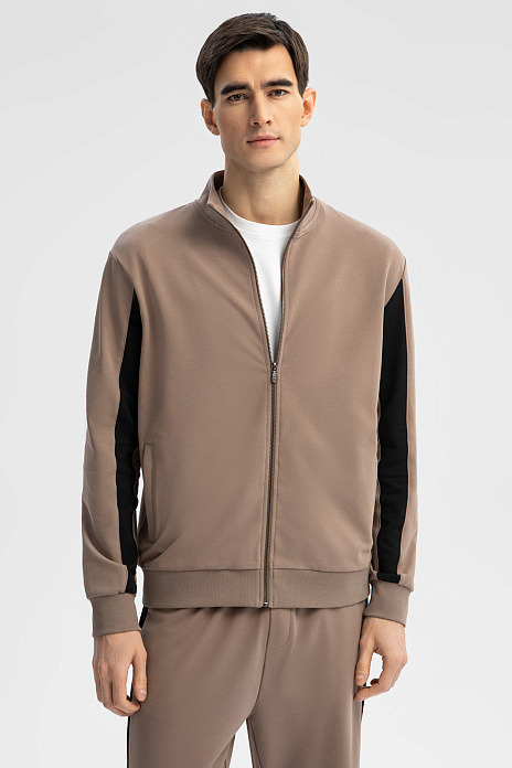 Толстовка на молнии, цвет Мокко