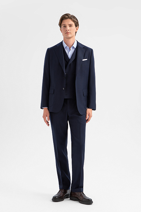 Костюм-тройка Limited edition из шерсти и кашемира с водоотталкивающей обработкой, цвет 