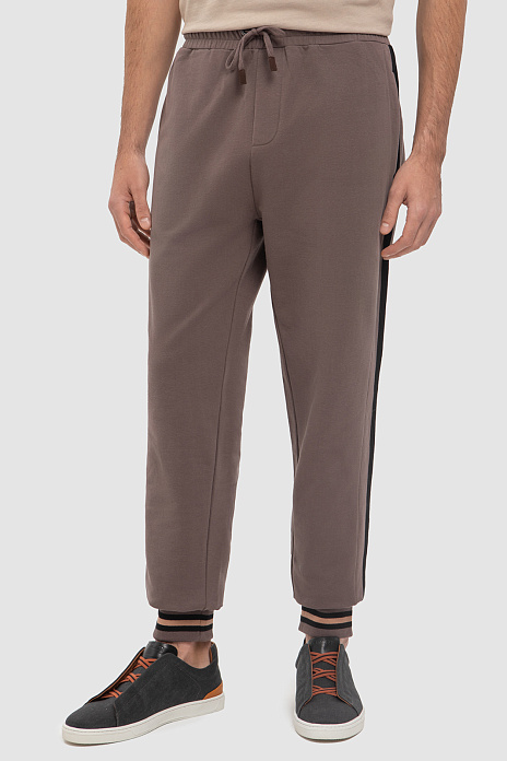 Брюки спортивные из хлопка, цвет Мокко