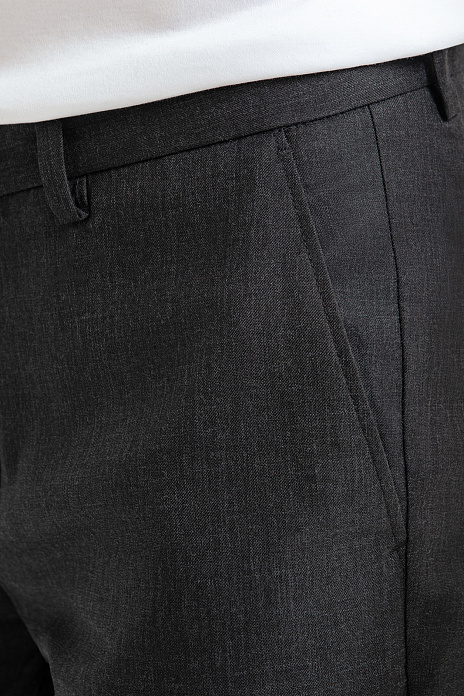 Брюки из смесовой шерсти, цвет Серый темный