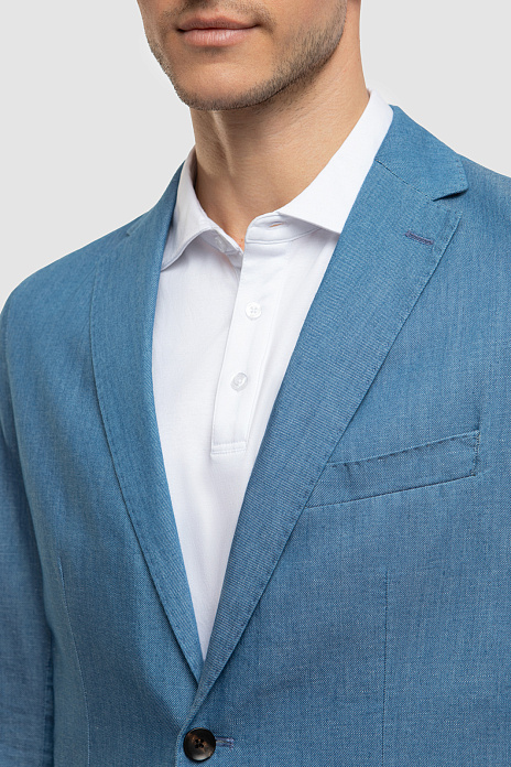Голубой пиджак Limited edition из лиоцелла и льна, цвет Голубой