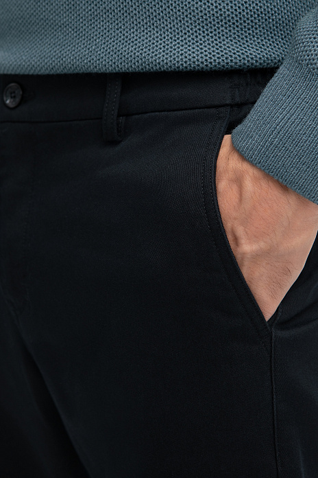 Брюки классические утепленные с начесом, цвет Черный