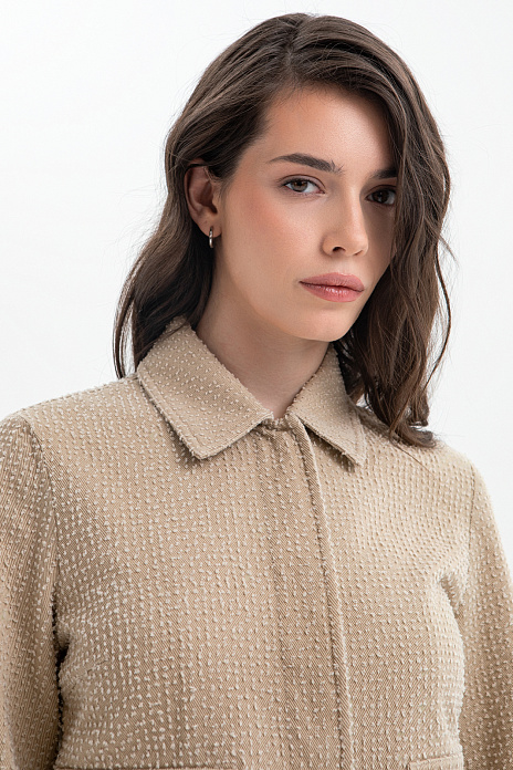 Пиджак из хлопка, цвет Бежевый