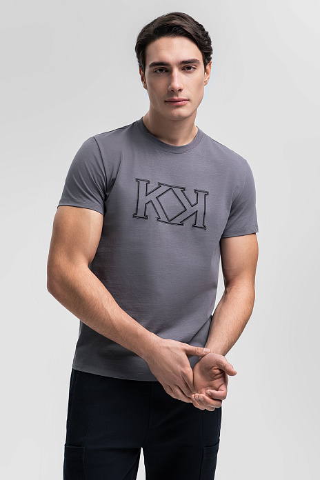 Футболка из хлопка, цвет Серый