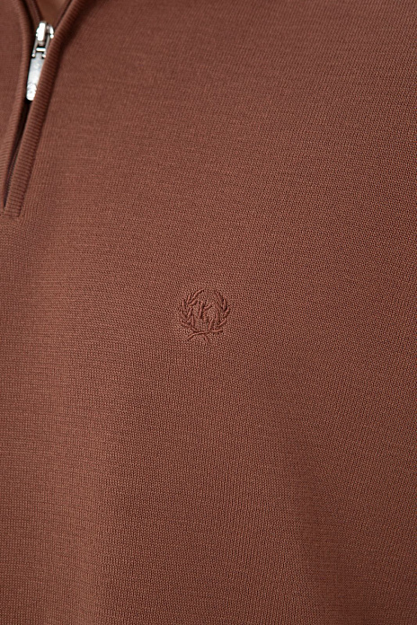 Поло из хлопка, шелка и льна, лимитированная коллекция, цвет Коричневый светлый