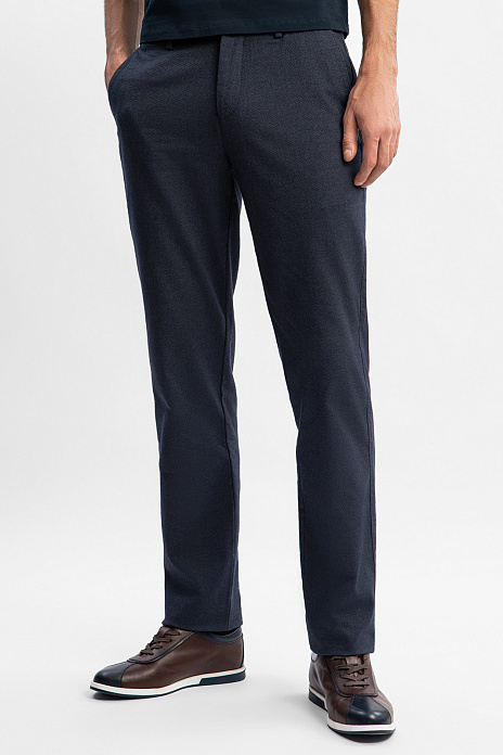 Брюки из хлопка, цвет Синий темный