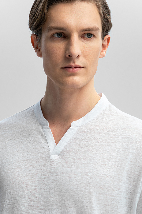 Футболка изо льна, лимитированная коллекция, цвет Белый