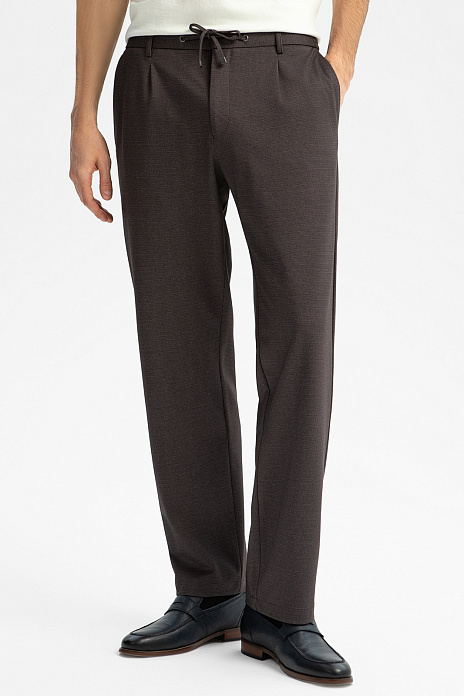 Брюки на кулиске, цвет Коричневый