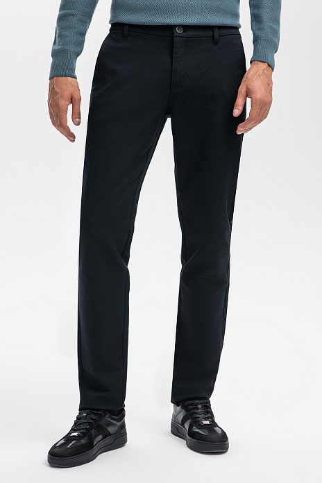 Брюки классические утепленные с начесом, цвет Черный