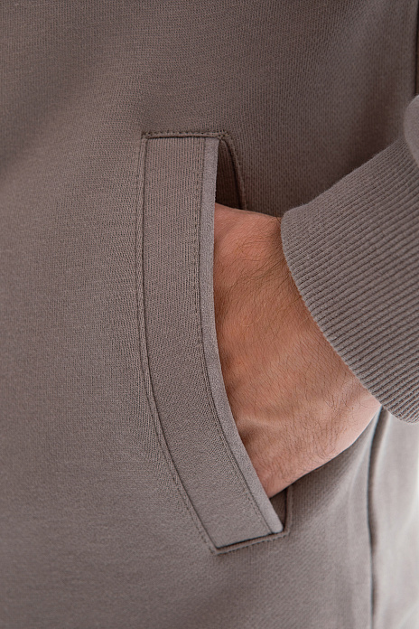 Толстовка из хлопка, цвет Серый