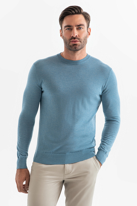 Джемпер из шерсти и кашемира, цвет Голубой