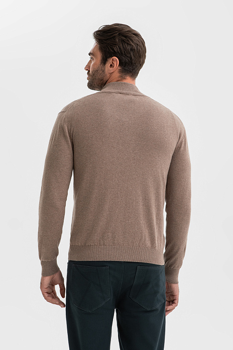 Джемпер из хлопка и кашемира, цвет Мокко