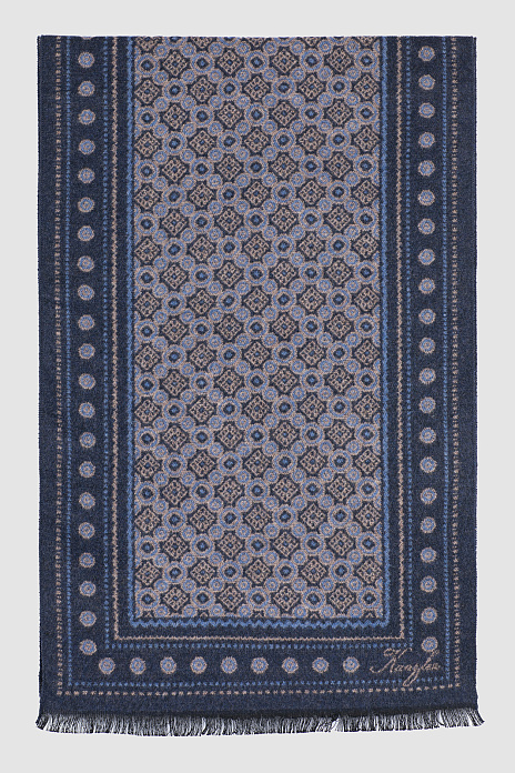 Кашне, цвет Голубой темный