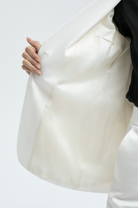 Пиджак из хлопка и тенсела, цвет Белый