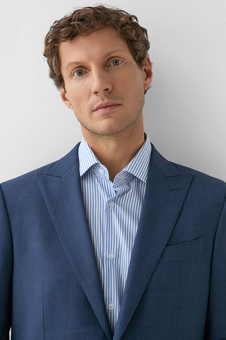 Пиджак из шерсти с водоотталкивающей обработкой, цвет Синий