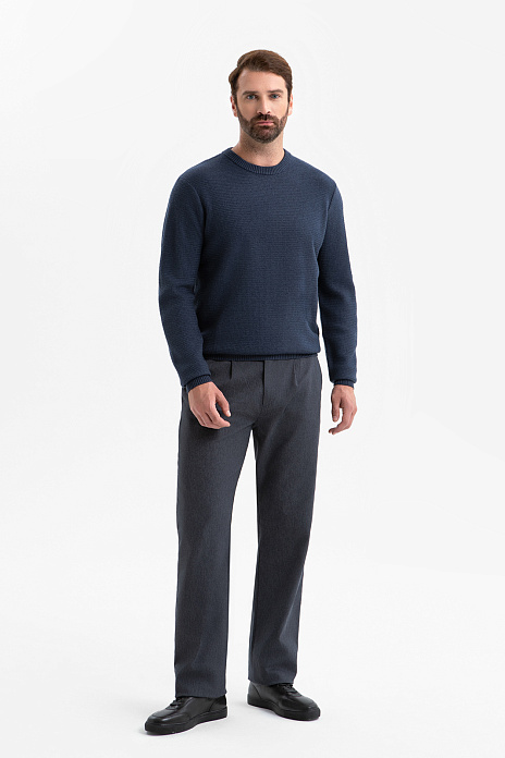 Брюки из хлопка, цвет Синий темный