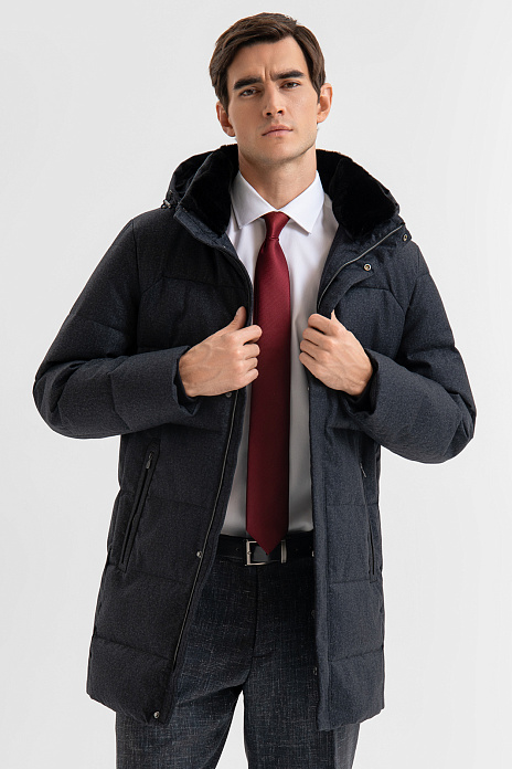 Куртка с водоотталкивающей обработкой, цвет Серый темный