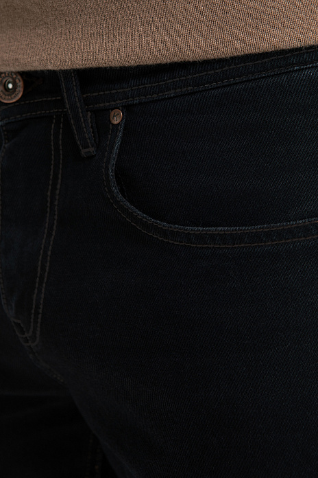 Джинсы прямого силуэта, цвет Черный
