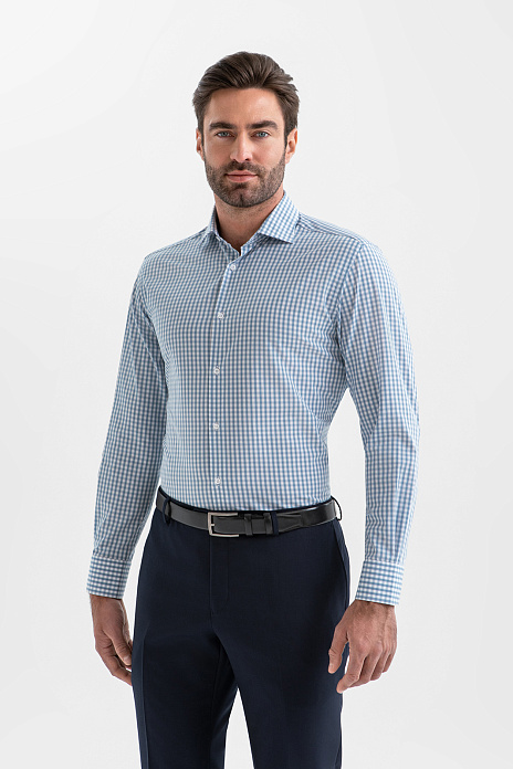 Сорочка из хлопка, цвет Голубой светлый