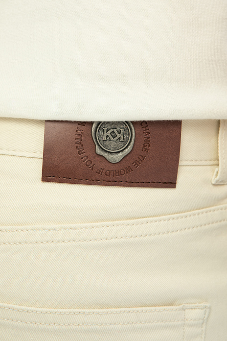 Джинсы прямого силуэта, цвет Бежевый светлый