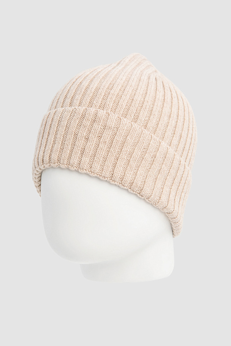 Шапка из шерсти, цвет Молочный