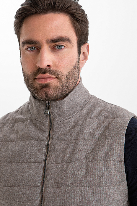 Жилет из смесовой шерсти, цвет Бежевый