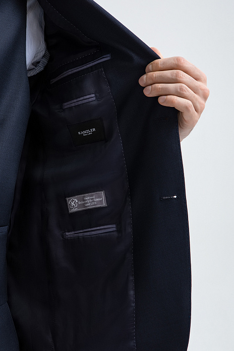 Пиджак из шерсти, цвет Синий темный