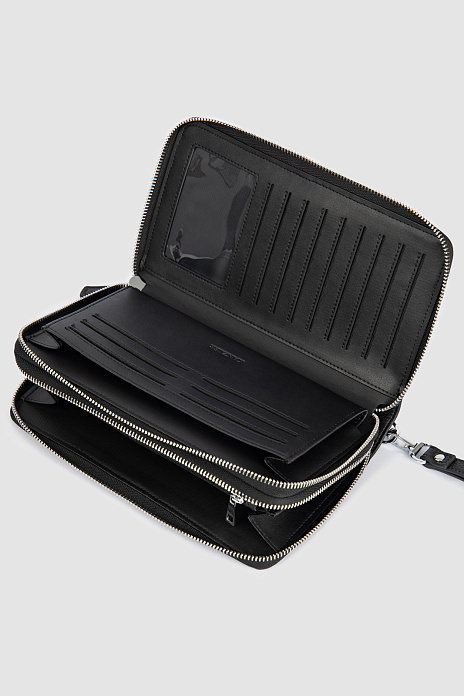 Клатч из натуральной кожи, цвет Черный