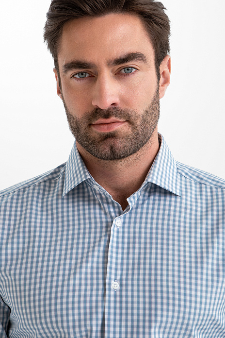 Сорочка из хлопка, цвет Голубой светлый