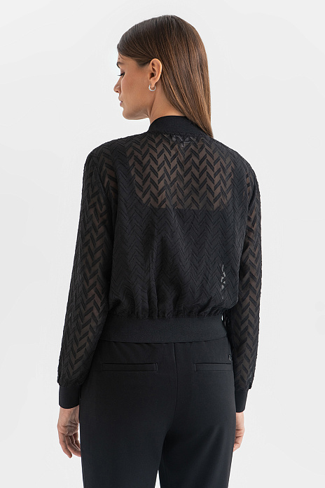 Кардиган-бомбер, цвет Черный